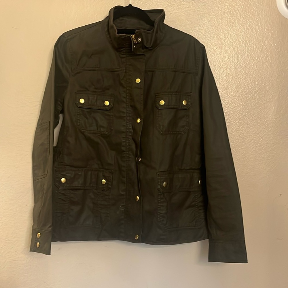 J Crew Women’s Waxed Canvas Field Jacket XL